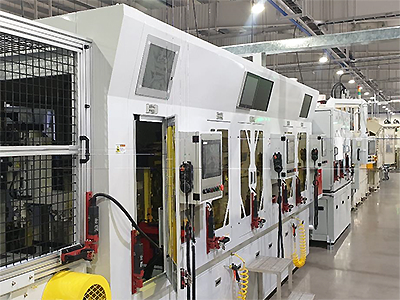 Photo of laser welding equipment placed in a factory